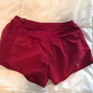 Pink/red perfect condition nike running shorts